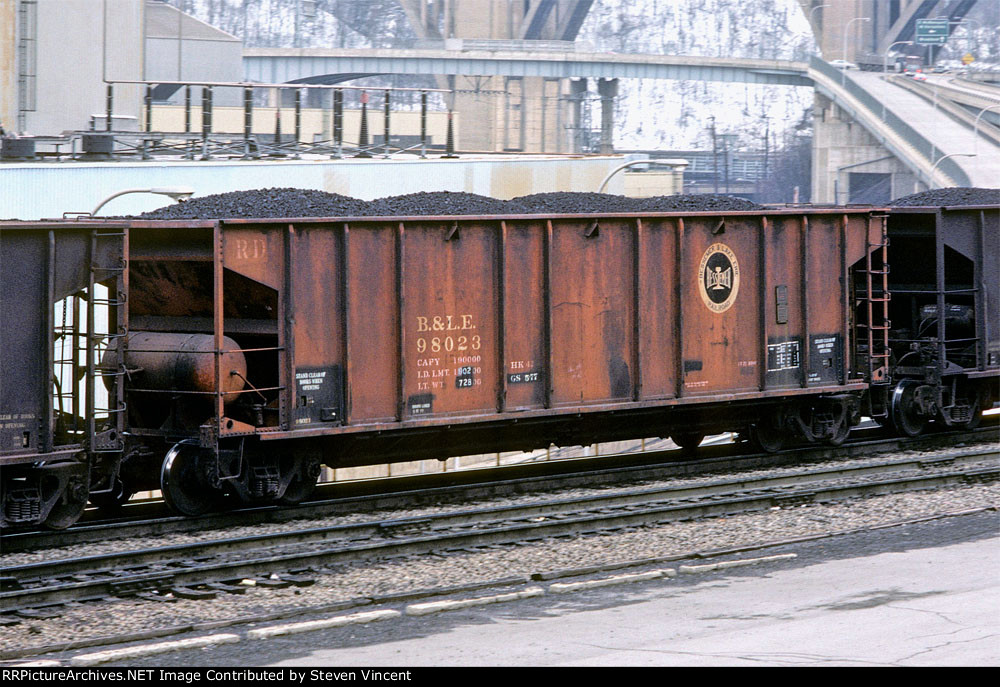 Bessemer & Lake Erie long door coal hopper BLE #98023